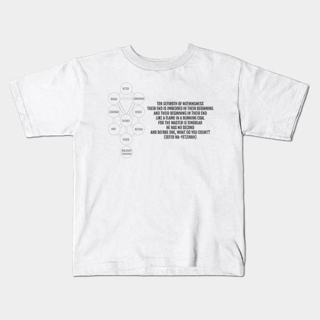 Kabbalah | Tree of Life | Quote Kids T-Shirt by Avalinart